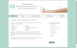 Premier Balance Acupuncture & Wellness website