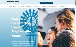 Stephenville Rentals website