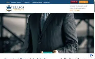 Brazos Insurance Agency website