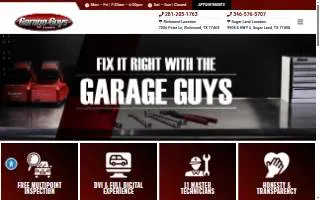 Garage Guys Automotive of Sugar Land website