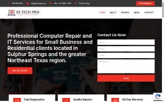 SS TECH PRO - Local Computer Repair, Computer Sales and Data Recovery website