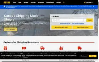 Estes Express Lines of Temple website