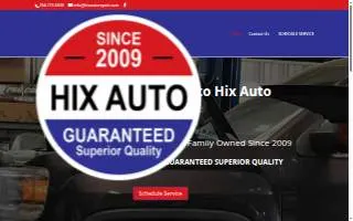 Hix Auto website