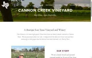 Cannon Creek Vineyard website