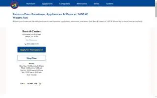 Rent-A-Center of Terrell website