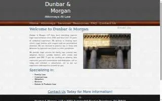 Dunbar & Morgan website