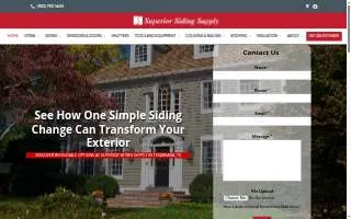Superior Siding Supply website