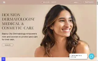 Bayou City Dermatology website