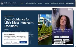 De Ford Law Firm website