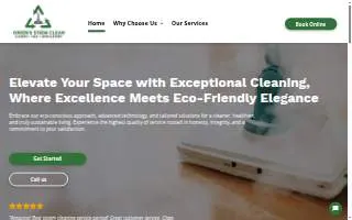 Greens Steem Clean llc website
