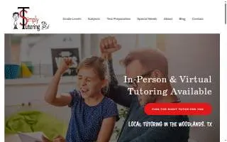 Simply Tutoring website