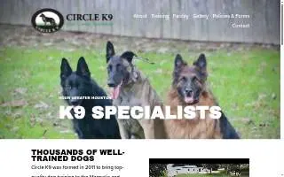 Circle K9 website