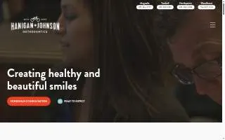 Hanigan and Johnson Orthodontics website