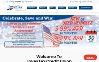 InvesTex Credit Union website