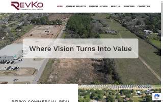 Revko Commercial Real Estate website