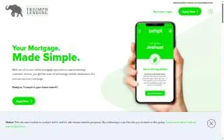 Triumph Lending website
