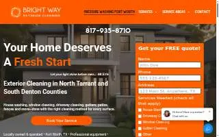 Bright Way Exterior Cleaning website