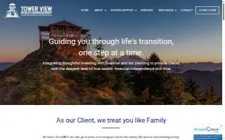 Tower View Wealth Mangement website