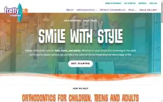 Fretty Orthodontics website
