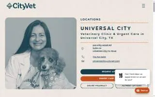 CityVet | Universal City Veterinary Clinic & Urgent Care website