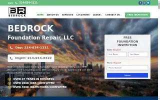 Bedrock Foundation Repair LLC website