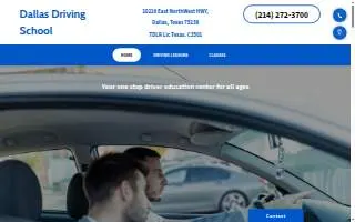 Dallas Driving School website