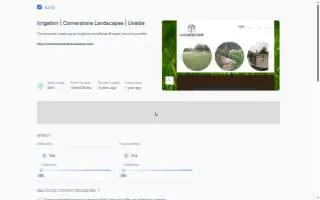 Cornerstone Landscapes of Uvalde website