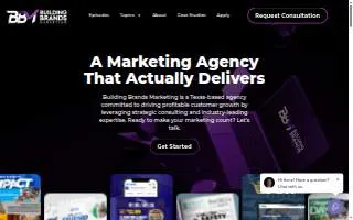 Building Brands Marketing of Victoria website