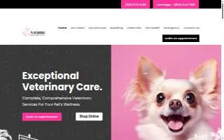 Navarro Small Animal Clinic website