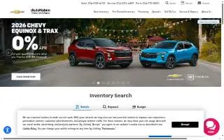 AutoNation Chevrolet Waco website
