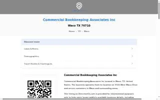 Commercial Bookkeeping Associates website
