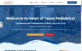 Heart Of Texas Pediatrics website