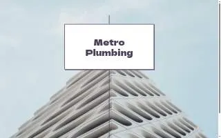 Metro Plumbing of Waco website