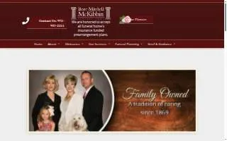 Boze Mitchell McKibbin Funeral Home website