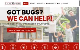 Cross Country Pest Control website