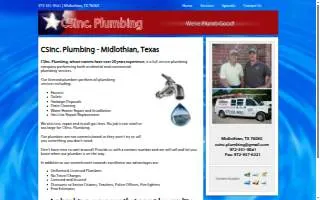 CSI Plumbing website