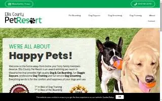 Ellis County Pet Resort website