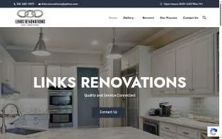 Links Renovations website