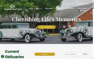 Waxahachie Funeral Home website