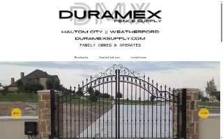 Duramex Fence Supply LLC website