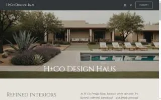H + Co. Design Haus website