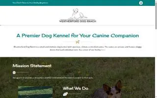 Weatherford Dog Ranch website