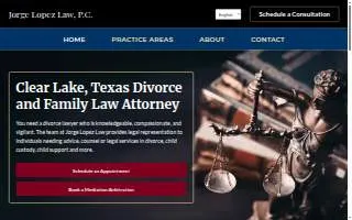 Jorge Lopez Law, PC website
