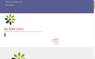 Be Well Clinic website