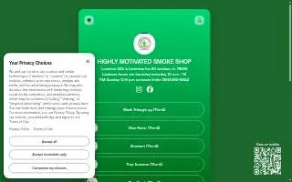 Highly Motivated Smoke Shop LLC website