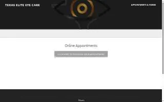 Texas Elite Eye Care of White Settlement website