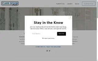 Clark Design Studio website