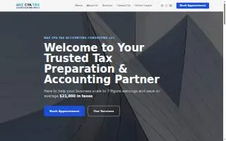 Naz CPA Tax and Accounting Consulting LLC website