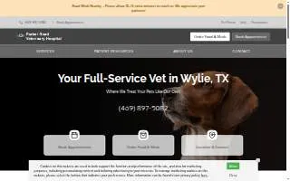 Parker Road Veterinary Hospital website