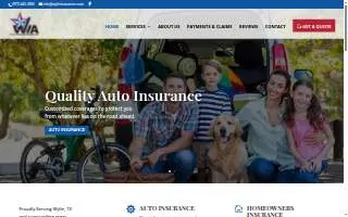 Wylie Insurance Agency website